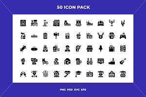 Youth icons, an Outline Icon by Wencory