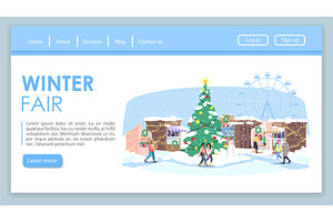 Winter fair landing page, a Landing Page Template by IMG Visuals