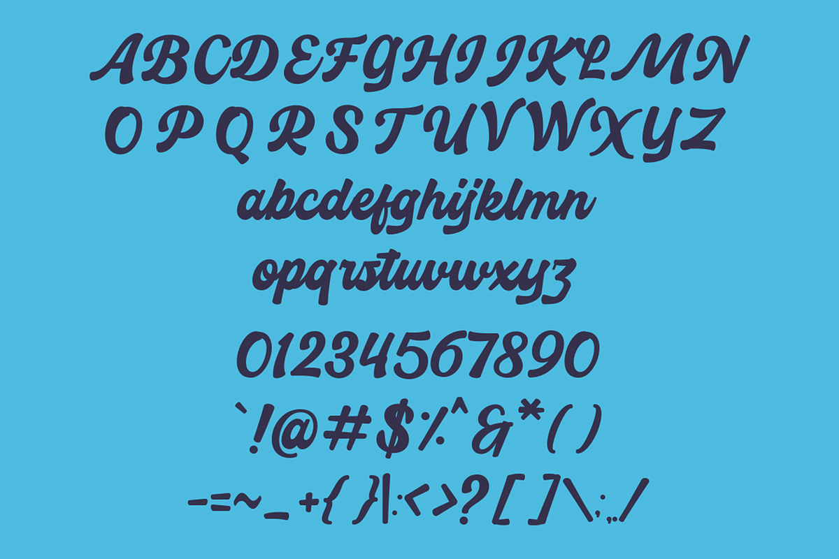 Derryl Citrus – 80s Script Fonts, a Script Font by Konstantine Studio (Photo 3 of 3)