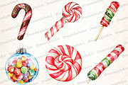 Christmas Candy Sublimation Clipart, an Illustration by DreamCafeArt (Thumbnail 4 of 7)