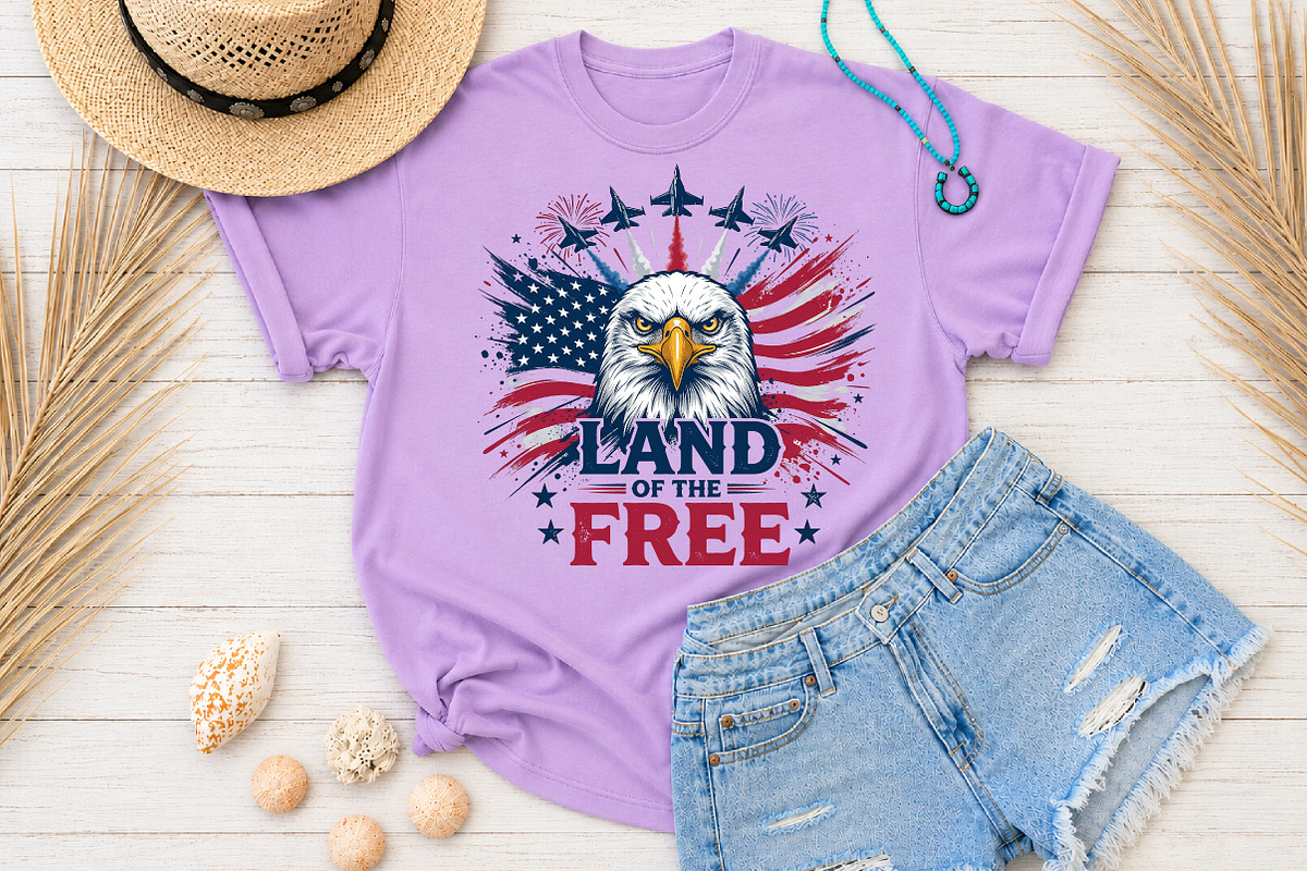 Land of the Free, 4th of July PNG, a Seasonal Illustration by Rose Art (Photo 4 of 7)
