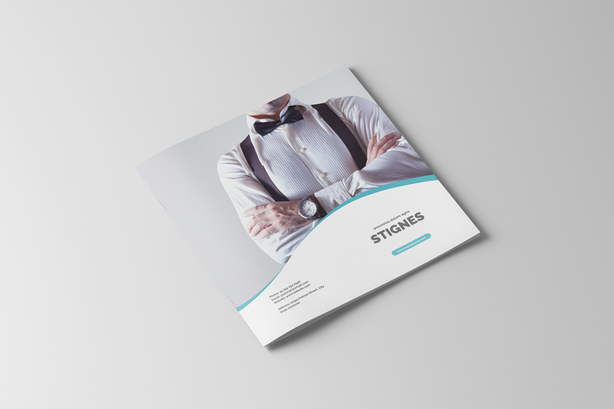 Square Business Bifold Brochure, a Brochure Template by Creative Shop (Photo 2 of 3)