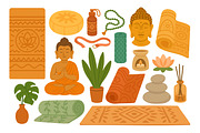 Yoga Set, a Healthcare Illustration by ananastya (Thumbnail 9 of 12)