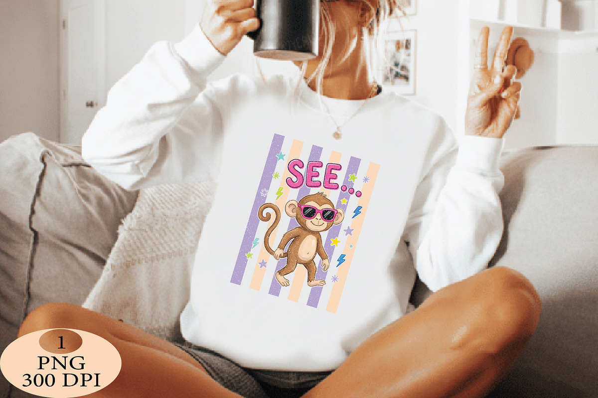 See... Monkey Summer PNG, an Illustration by Daily.Designs (Photo 6 of 6)