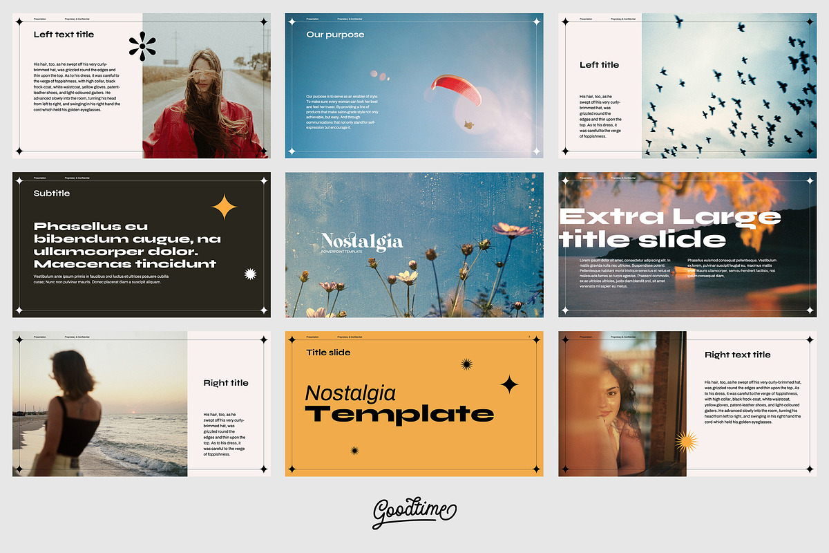 Nostalgia - Powerpoint template, a Presentation Template by GoodtimeCreative (Photo 2 of 7)