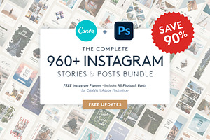 CANVA & PS Complete Instagram Bundle