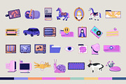 Dreamy Lo Fi Aesthetic Elements Pack, a Decorative Illustration by IMG Visuals (Thumbnail 3 of 8)