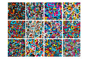 Doodles Graffiti Seamless Pattern, a Pattern Graphic by Forhadx5 (Thumbnail 5 of 7)