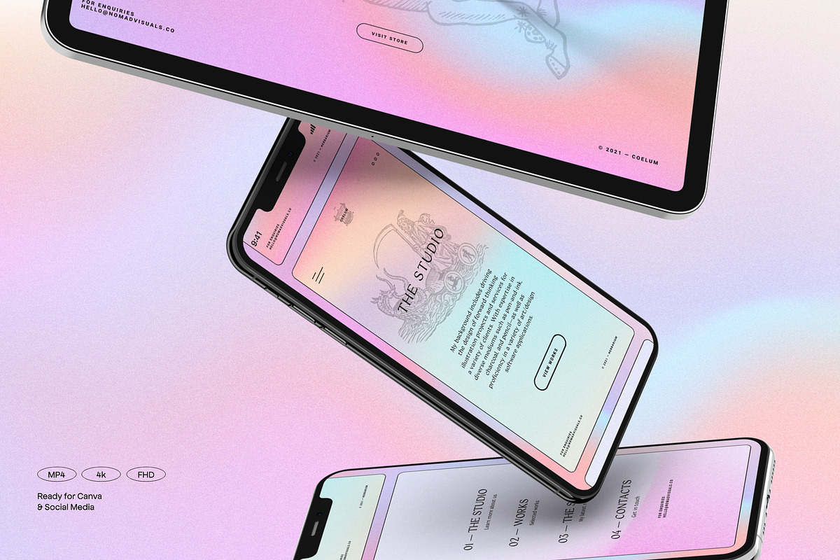 CANDY Animated Gradients Backgrounds, a Social Media Template by Sparrow & Snow (Photo 17 of 21)