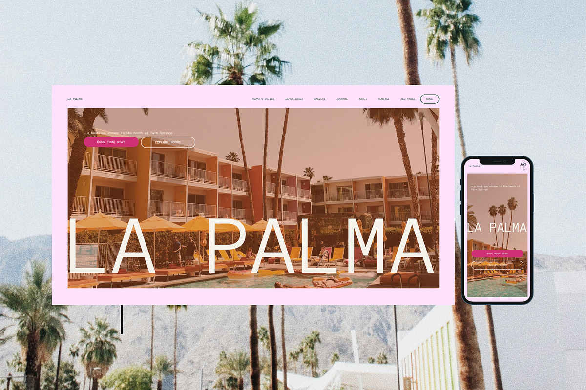 La Palma Hotel Website Template preview 3