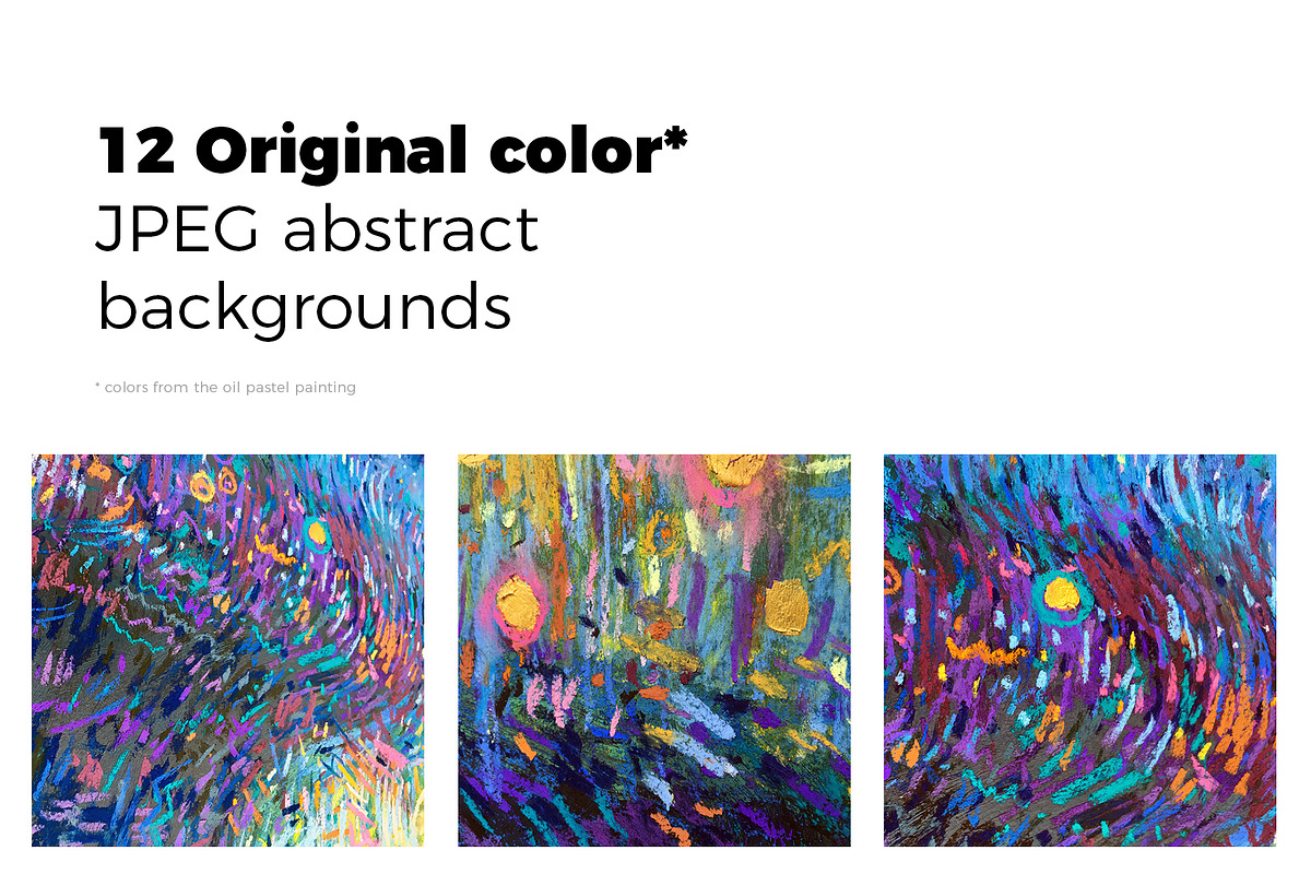 Pastel abstract handdrawn background, a Texture Graphic by Oleg and Katja (Photo 3 of 15)