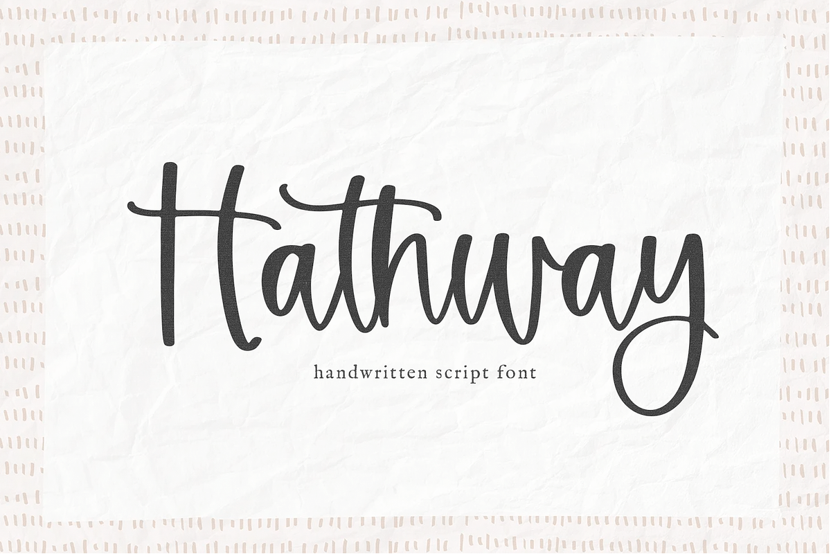 Hathway | Modern Script Font, a Script Font by KA Designs (Photo 1 of 12)