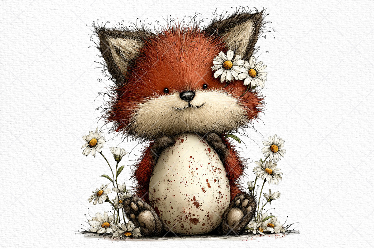 Whimsical Easter Animals Clipart, an Illustration by Craft Nest (Photo 9 of 11)