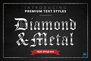 Diamond & Metal #1 - 15 Text Styles, a Layer Style Add-On by Jonas Stensgaard (Thumbnail 15 of 18)