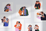 Love couples kiss with passion set, a Person Illustration by Good Studio (Thumbnail 17 of 19)