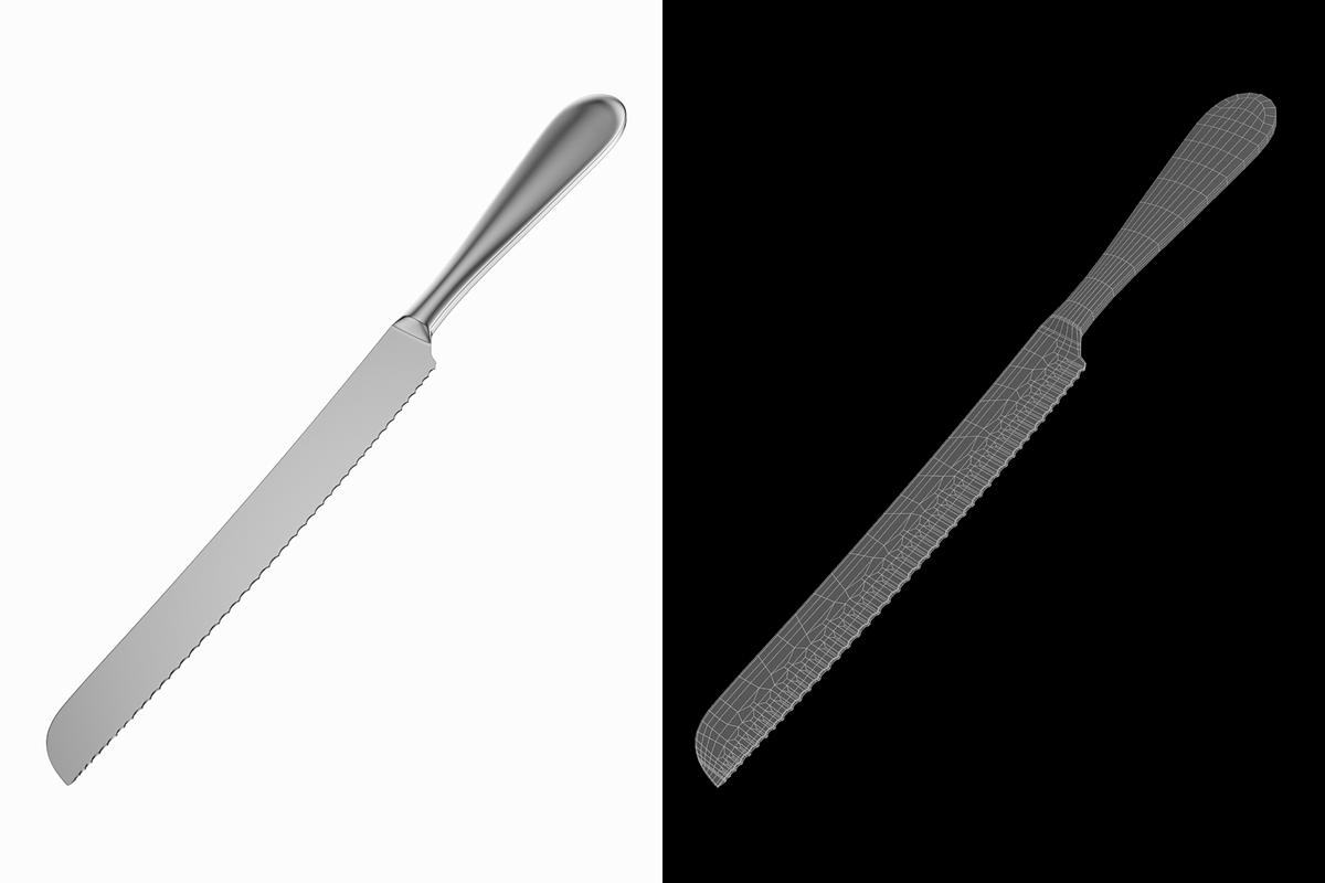 Cake Pie Knife Common Cutlery, an Object 3D Model by VK Studio (Photo 2 of 6)