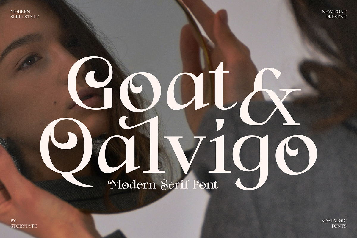 Goat & Qalvigo Modern Serif Font, a Serif Font by Storytype Studio (Photo 1 of 15)