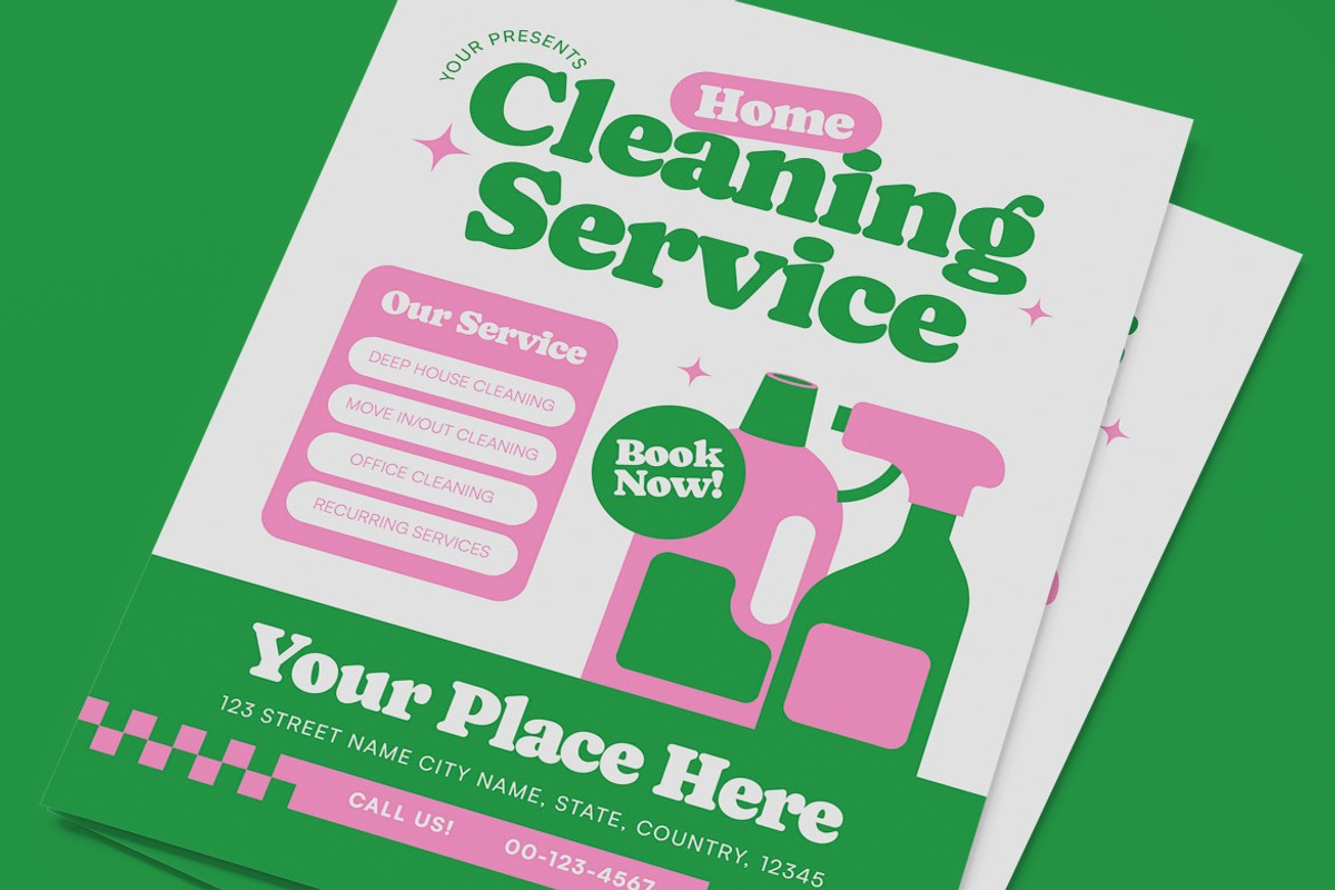 Home Cleaning Service Flyer preview 2