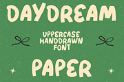 DAYDREAM PAPER - font, a Blackletter Font by Ashiya Pixel (Thumbnail 1 of 8)