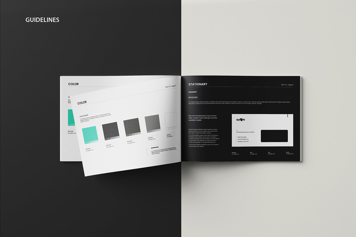 Quote | Brand Guidelines, a Brochure Template by GoldenPixelStudio