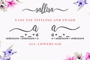Sallisa | Script Font, a Script Font by Pandanwangi (Thumbnail 4 of 10)