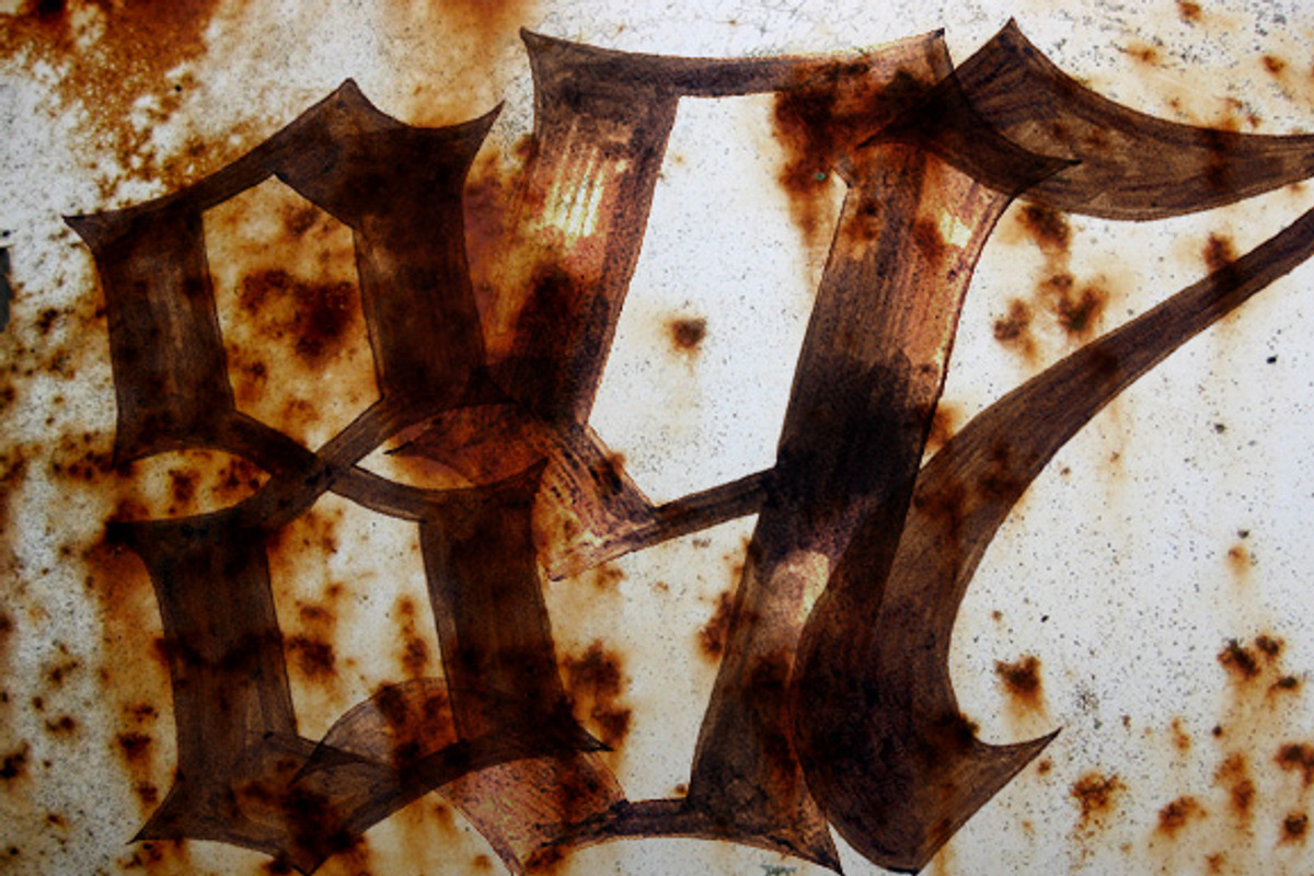 Hand Painted Gothic Numbers, a Texture Illustration by BIOWORKZ (Photo 4 of 5)