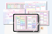 Cute Pastel Pink Digital Planner, a Stationery Template by Tas Creative Studio (Thumbnail 9 of 9)