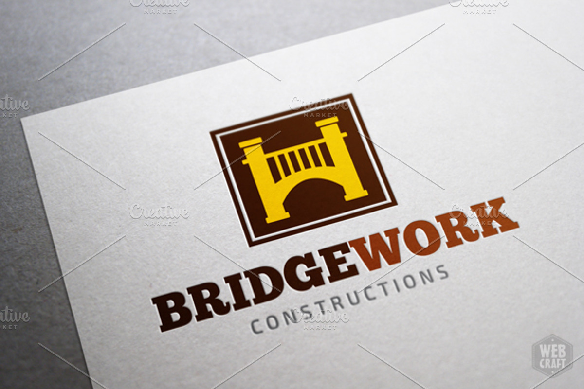 BridgeWork Real Estate Logo Template, a Branding & Logo Template by WebCraft (Photo 2 of 4)