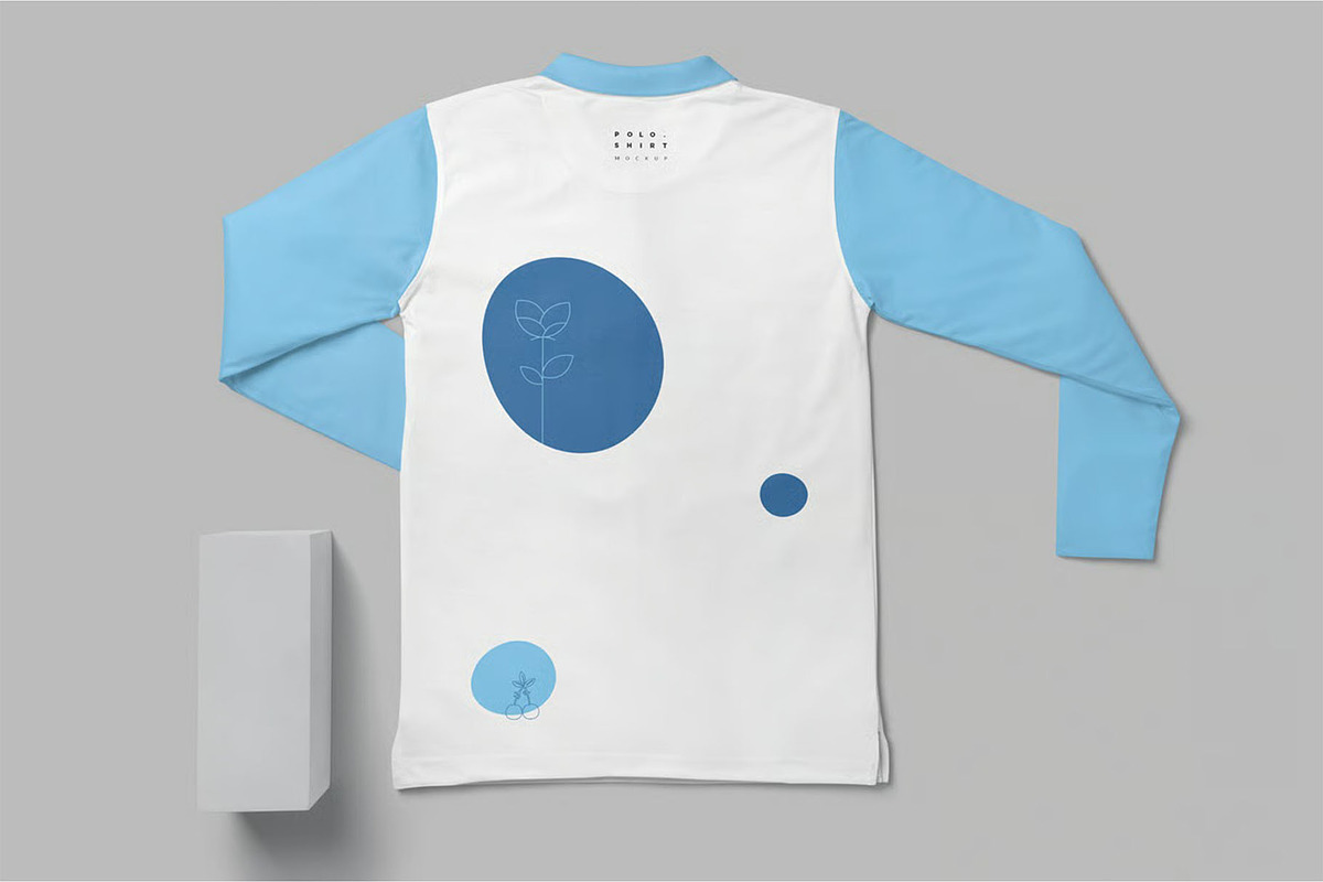 Men Full Sleeve Polo Shirt Mockups, a Shirt Mockup by megostudi0 (Photo 3 of 6)