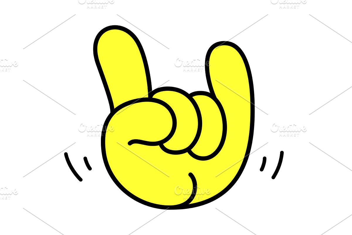 Rock. Hand sign. Gesture fingers, a Person Illustration by Foxys Graphic (Photo 1 of 3)