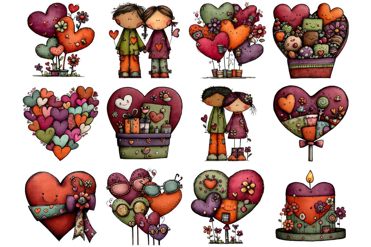 Valentine Love Clipart, a Graphic by CitraGraphics (Photo 4 of 4)