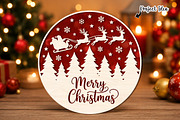 Merry Christmas Santa Sleigh Sign, an Object Graphic by OK Design (Thumbnail 2 of 3)