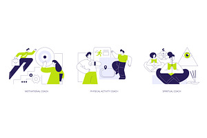 Life coach isolated cartoon vector, a Finance Illustration by Visual Generation