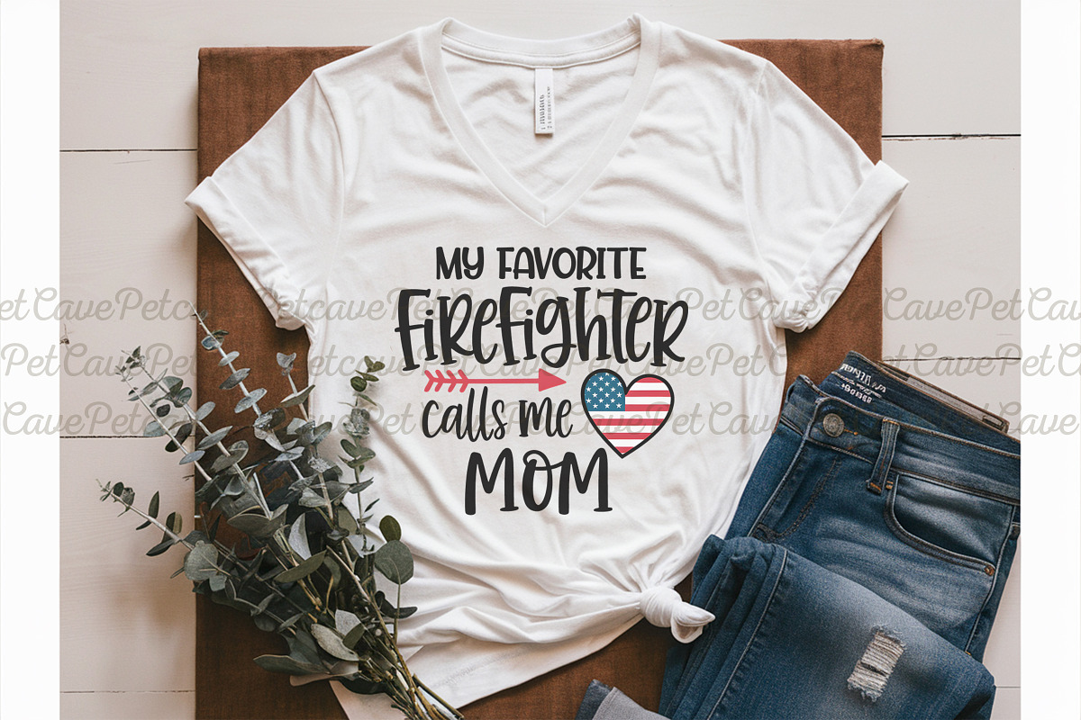 Firefighter Mom Sublimation Bundle, a Graphic by Pet Cave (Photo 3 of 9)