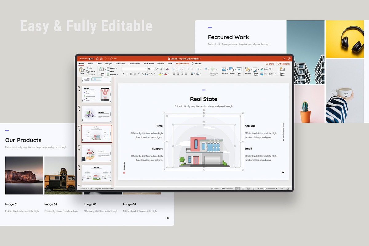 Donne - Creative Template, a Presentation Template by UDEA Store (Photo 8 of 14)
