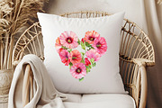 Watercolor Hollyhock Clipart, an Illustration by Libby Wishes (Thumbnail 11 of 12)