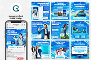 Travel Agency Social Media Template, a Social Media Template by Geelator Studio (Thumbnail 3 of 5)