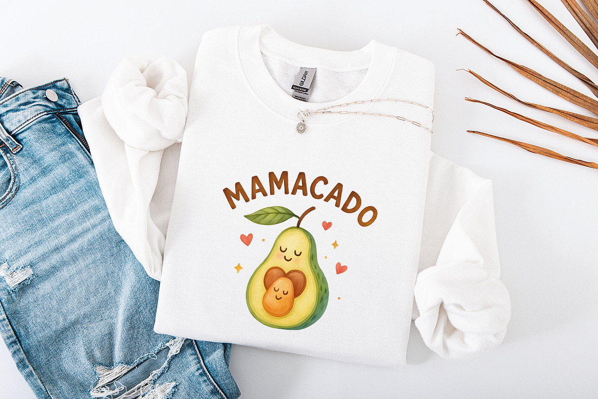 Mamacado PNG, Cute Avocado Mom Art,, an Illustration by SharpMarketplace (Photo 4 of 9)