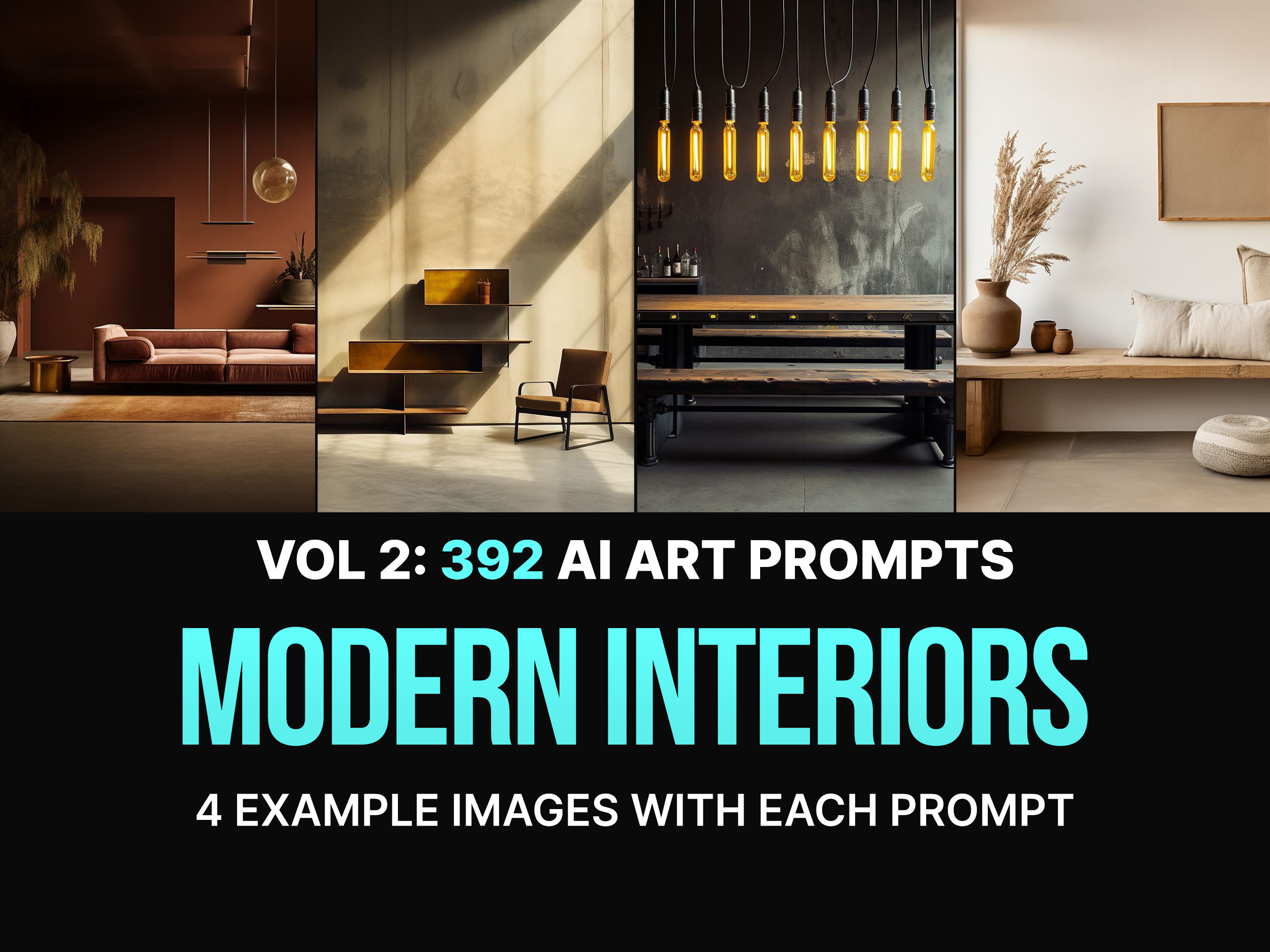 344 MJ Modern Interior Prompts: Vol2, a Decorative Illustration by ...