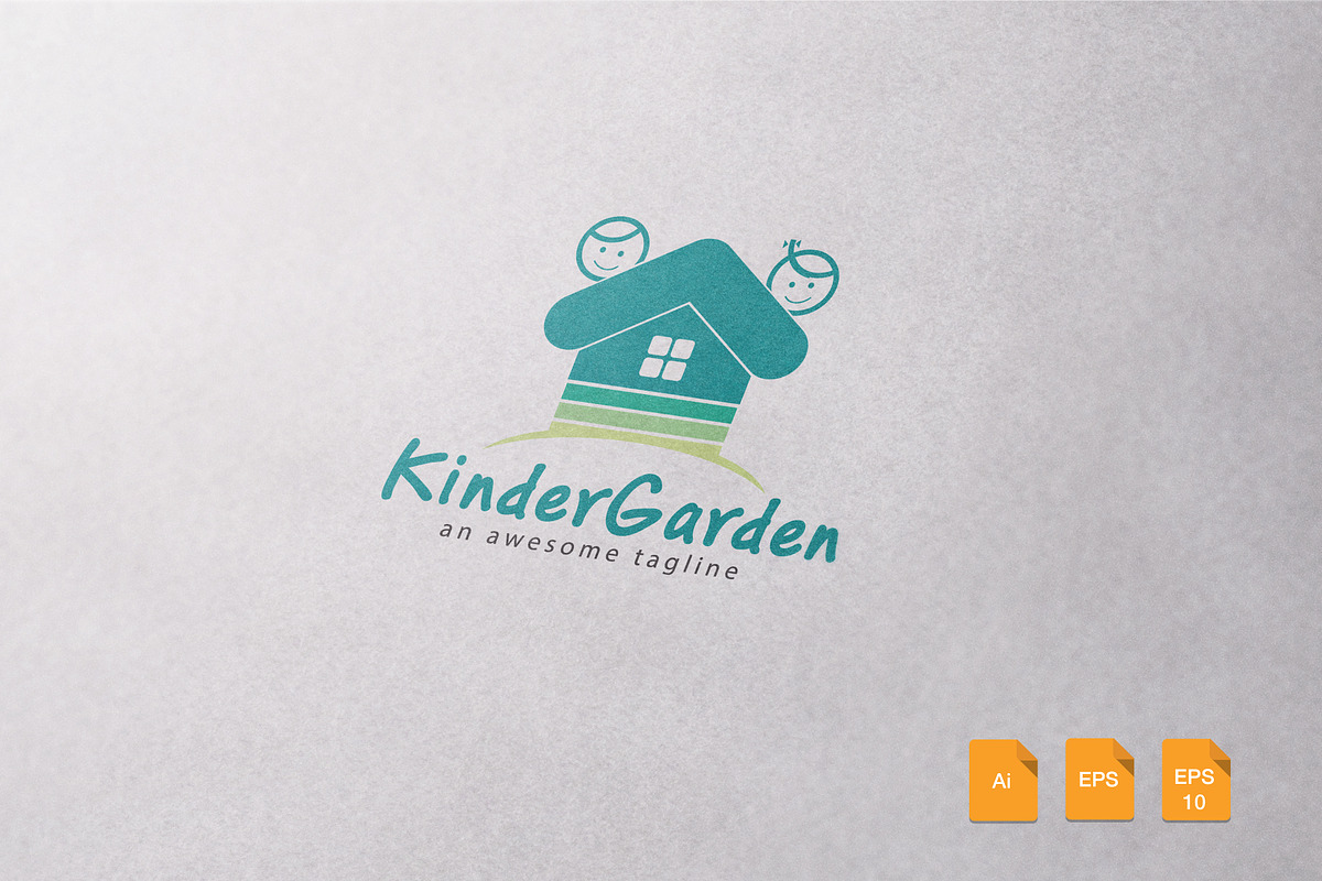 Kinder Garden Logo Template, a Branding & Logo Template by Propex (Photo 1 of 3)