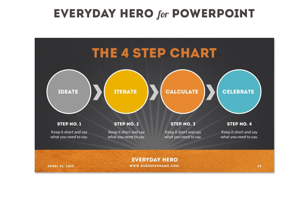 Everyday Hero Powerpoint HD Template, a Presentation Template by Blixa 6 Studios (Photo 10 of 10)