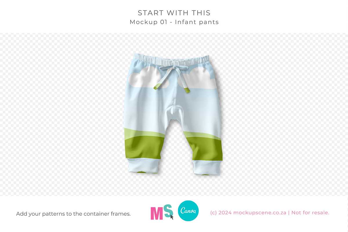 Infant Pants Top Canva Smart Mockup, an Apparel Mockup by Mockup Scene (Photo 6 of 13)