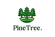 pine tree flat icon logo, a Branding & Logo Template by Blazybone (Thumbnail 1 of 2)