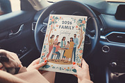 2026 Family Scheduling Planner, a Stationery Template by Designmela01 (Thumbnail 5 of 7)