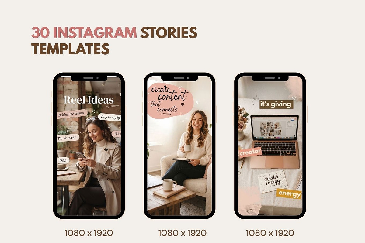Content Creator Instagram Templates, a Social Media Template by Arslan (Photo 5 of 8)