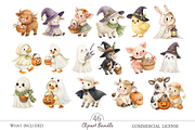 Spooky Cute Halloween Clipart PNG, an Object Illustration by MockupWizard (Thumbnail 2 of 5)