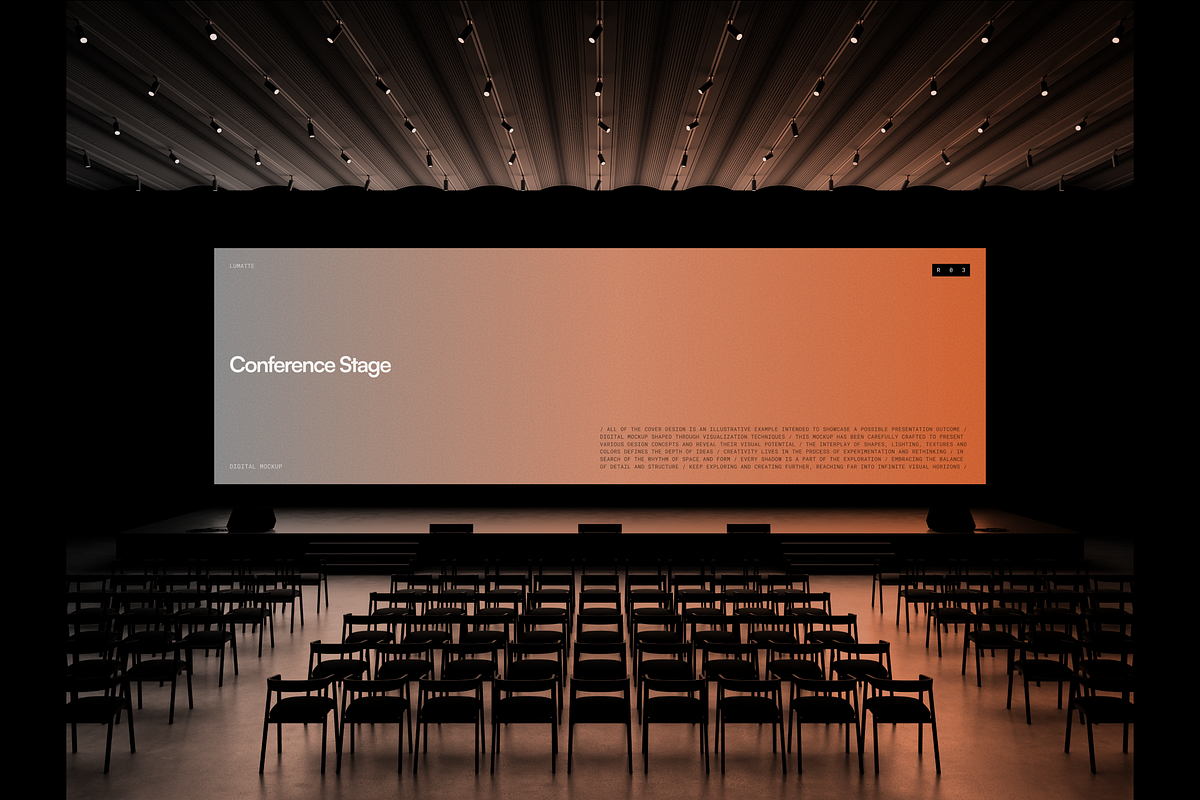 Conference Stage Mockup R03, an Advertising Mockup by Lumatte (Photo 5 of 7)