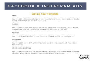 FACEBOOK ADS & INSTAGRAM AD TEMPLATE