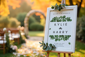 Eucalyptus Wedding Sign