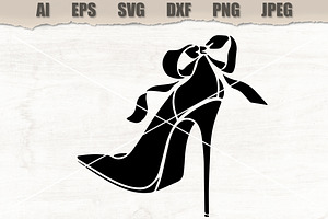 Stencil Stiletto Heels, a Decorative Illustration by MARYCRAFTIRIA